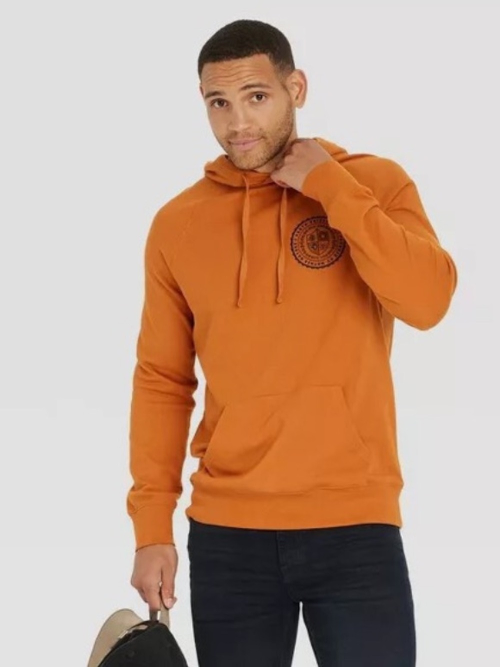 Earth University Founded by Mother Nature Orange Hoodie with Emblem